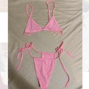 437 Pink Swimsuit in Small